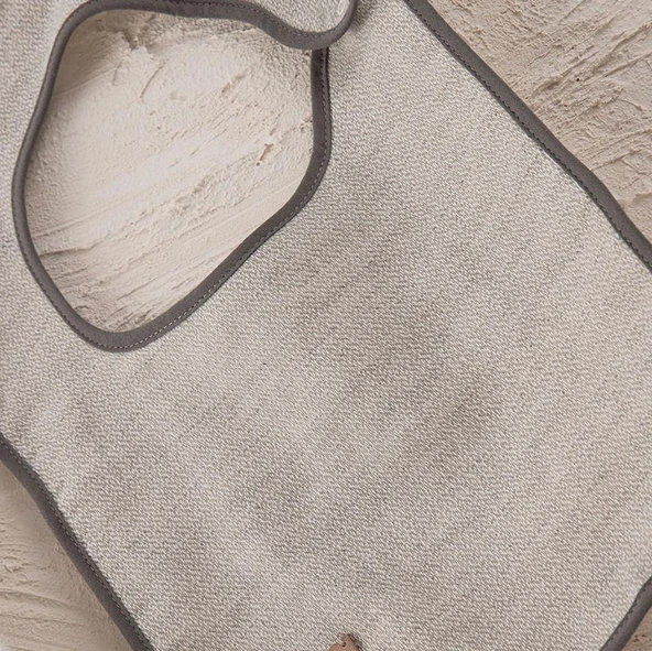 Ecocotton Hasna 4' lü Bebek Panço Seti %100 Organik Pamuk Keten Melanj Gri 2-5 Yaş - Resim 4