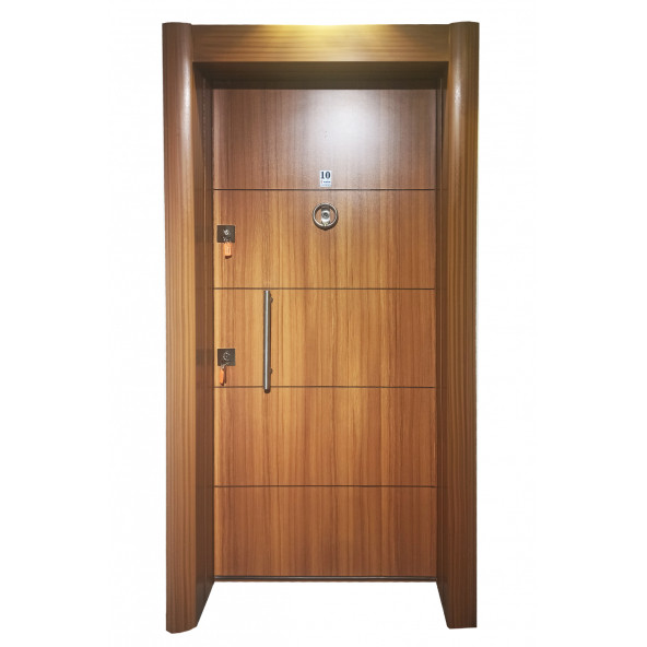 Tezwood 2660 ABD Eskitme Kasalı Düz Model Daire Giriş Kapısı, Çelik Kapı