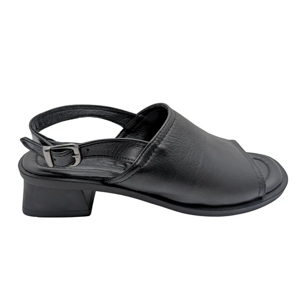 Dorlyne | Kadın Hakiki Deri Tokalı Topuklu Sandalet - Resim 2