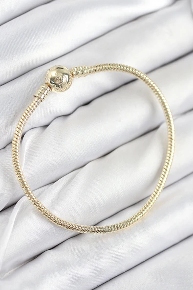 Pirinç Charm Topcuk Model Gold Renk Kadın Bileklik - EBJ250902W37612 ürün görseli