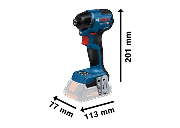 Bosch GDR 18V-220 C Procore 2x4.0Ah Çift Akülü Darbeli Somun Sıkma Makinesi - Resim 2