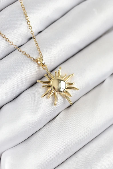 Güneş Model Gold Renk Kadın Kolye - EBJ250902W37702 ürün görseli