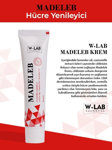 W-Lab Kozmetik Madeleb Krem 40 ml ve W Lab Ton Eşitleyici Güneş Kremi 50+SPF - 3