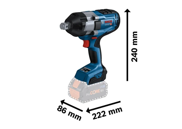 Bosch GDS 18V-1050 H Procore 2x5,5Ah Darbeli Somun Sıkma - Resim 2