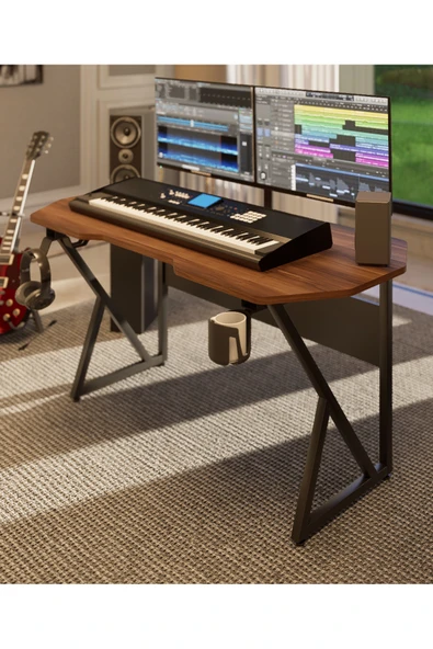 Michael Brean Özel Tasarım Oyuncu Masası 150 Cm Bardaklık Ve Kulaklık Tutucu Hediye - 6