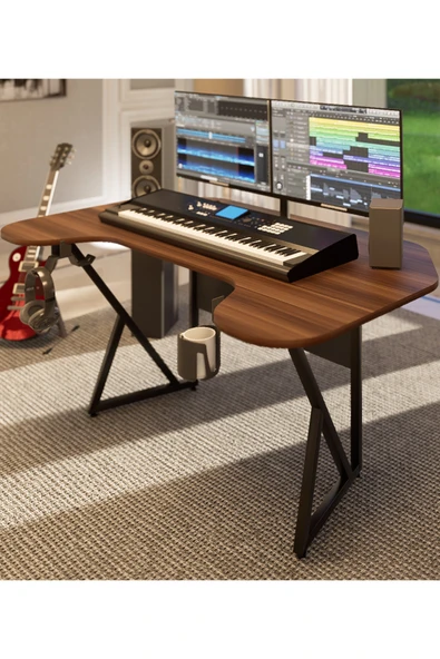 Michael Brean Özel Joystick Tasarım  Oyuncu Masası 160 Cm Bardaklık Ve Kulaklık Tutucu Hediye - 7