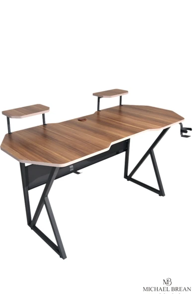 Michael Brean Özel Tasarım Oyuncu Masası 150 Cm Bardaklık Ve Kulaklık Tutucu Hediye - 3