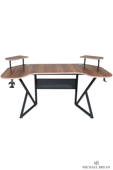 Michael Brean Özel Joystick Tasarım  Oyuncu Masası 160 Cm Bardaklık Ve Kulaklık Tutucu Hediye - 4