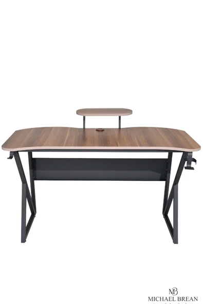 Michael Brean Özel Tasarım Oyuncu Masası 135 Cm Bardaklık Ve Kulaklık Tutucu Hediye - 3