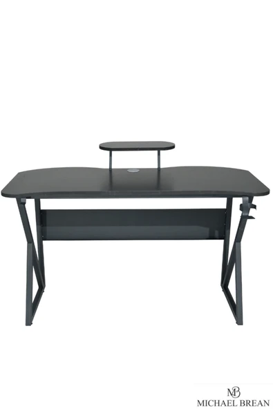 Michael Brean Özel Tasarım Oyuncu Masası 135 Cm Bardaklık Ve Kulaklık Tutucu Hediye - 4