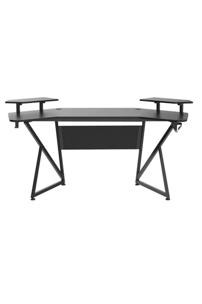 Michael Brean Özel Tasarım Kanatlı Ofis Yönetici Masası 160 Cm Bardaklık Ve Kulaklık Tutucu Hediye - 5