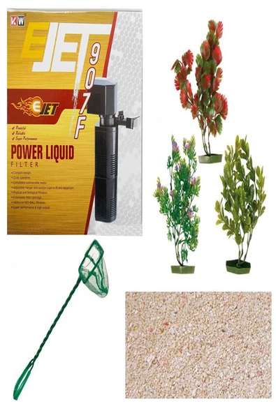 Dekor Akvaryum Led ışıklı Saat Kule Akvaryum Deka-121 Siyah - 4