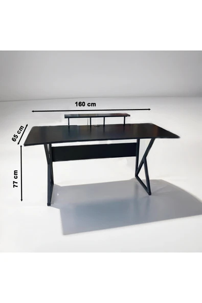 Michael Brean Özel Tasarım Oyuncu Masası 160 Cm Bardaklık Ve Kulaklık Tutucu Hediye - 4