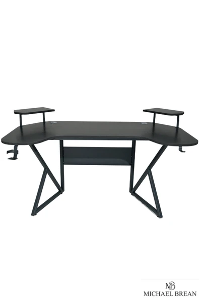 Michael Brean Özel Joystick Tasarım  Oyuncu Masası 160 Cm Bardaklık Ve Kulaklık Tutucu Hediye - 2