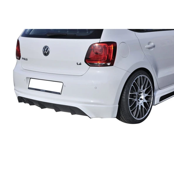 Volkswagen Polo 6R (2010-2014) Makyajsız Arka Tampon Eki - Difüzör (Plastik) ürün görseli