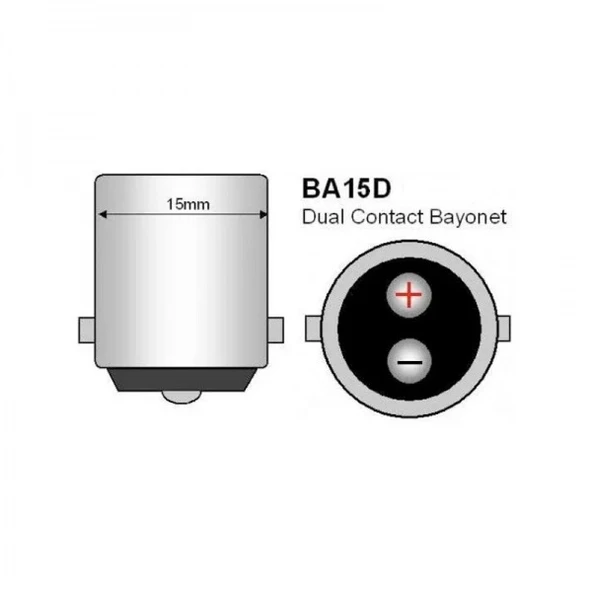 Super Light BA15D 1268 68 T16 5W 12V Halojen Park Ampulü Çift Duy 2 Adet Sarı - 2