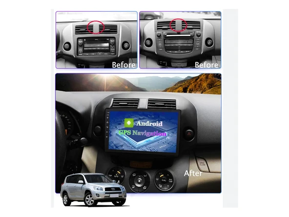 Toyota RAV4 Multimedya (2007-2012) 8 GB RAM 128 GB Hafıza 8 Çekirdek Navigatör Premium Series - Resim 9