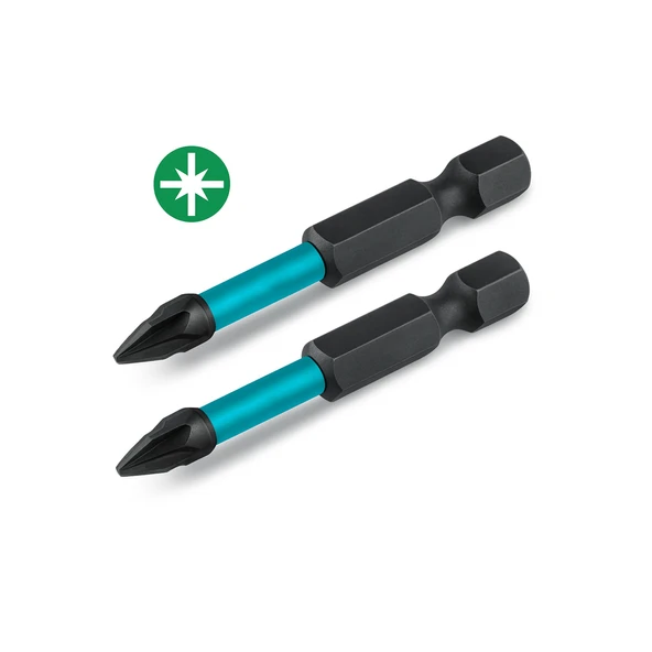 Pozidriv Uç (2 Adet) Mıknatıslı Bits Pz2 50 mm Vida Sökme 5 Cm Yıldız Matkap Vidalama Ucu S2 Çeliği ürün görseli