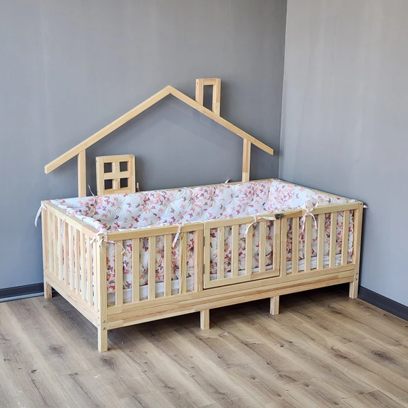 120x200 cm Montessori Yatak İçin 4 Kenar Koruma Seti - Resim 5