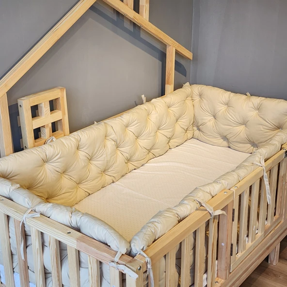 120x200 cm Montessori Yatak İçin 4 Kenar Koruma Seti - Resim 3