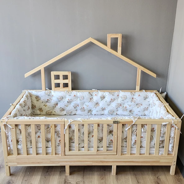 90x190 cm Montessori Yatak İçin 4 Kenar Koruma Seti - Resim 4