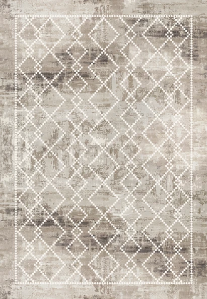 Dijital Baskılı Dekoratif Kaymaz Taban Yıkanabilir Kilim Desen Halı Salon Halısı Yolluk Mutfak Halısı 80x250 cm Kahverengi - Resim 3