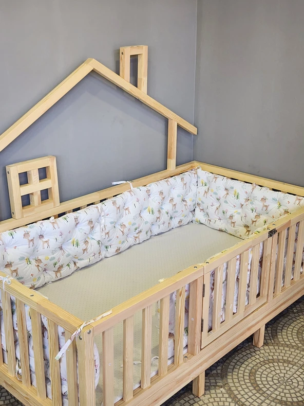 100x200 cm Montessori Yatak İçin 4 Kenar Koruma Seti - Resim 3