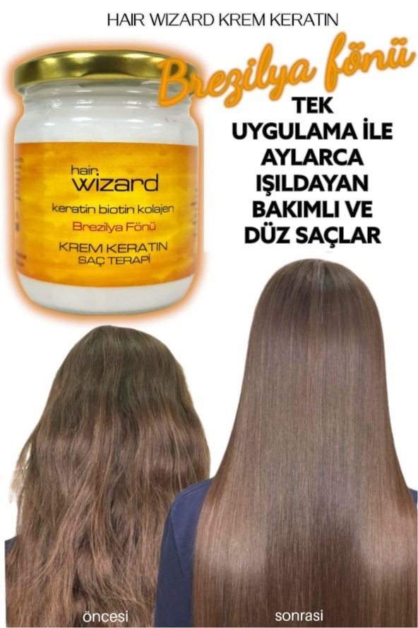 Wizard Krem Keratin Terapi Mucize Bakım Brezilya Fönü - 2