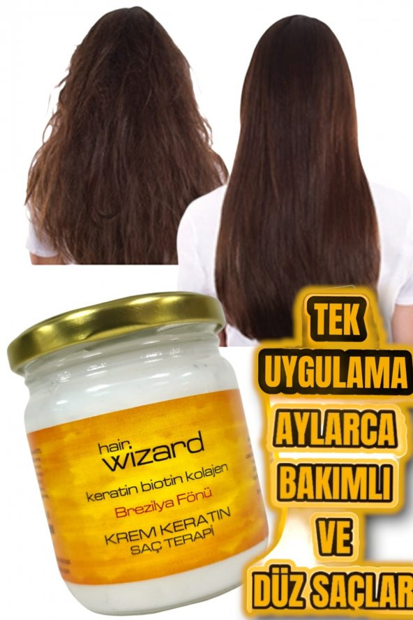 Wizard Krem Keratin Terapi Mucize Bakım Brezilya Fönü - 4