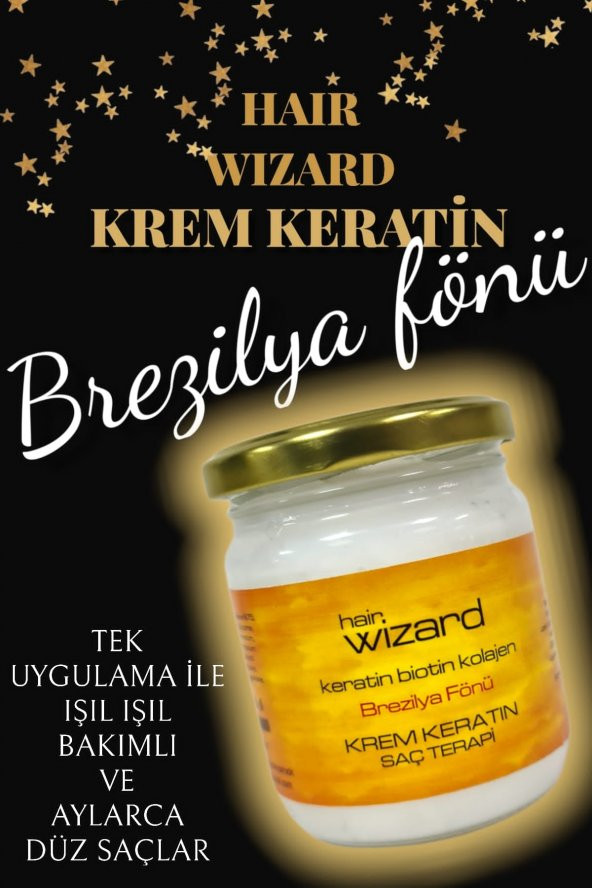 Wizard Krem Keratin Terapi Mucize Bakım Brezilya Fönü - 5
