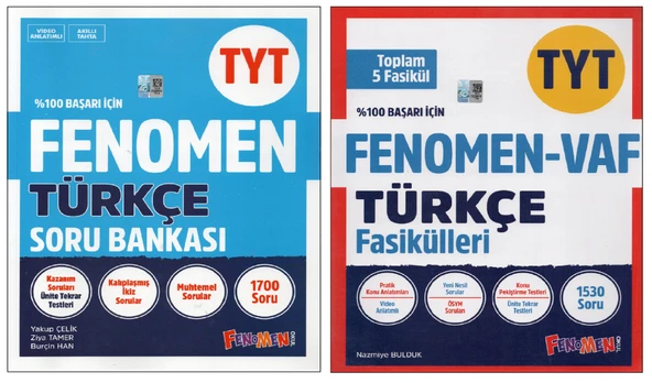Fenomen Türkçe TYT Soru Bankası + VAF (2 Kitap)