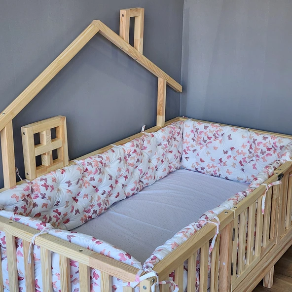 100x200 cm Montessori Yatak İçin 4 Kenar Koruma Seti - Resim 6