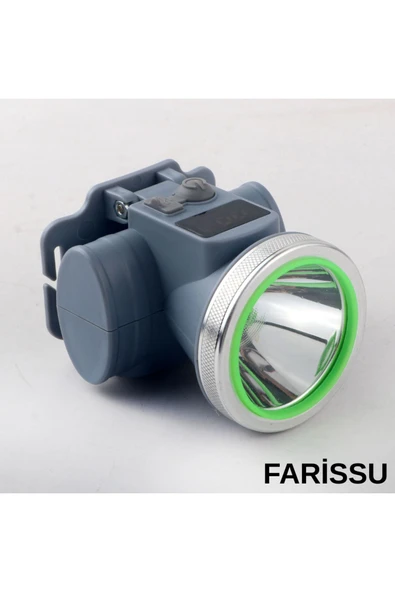 Ultra Güçlü 60w Dijital Göstergeli Kafa Feneri – Şarjlı, Su Geçirmez, 3 Modlu - 3