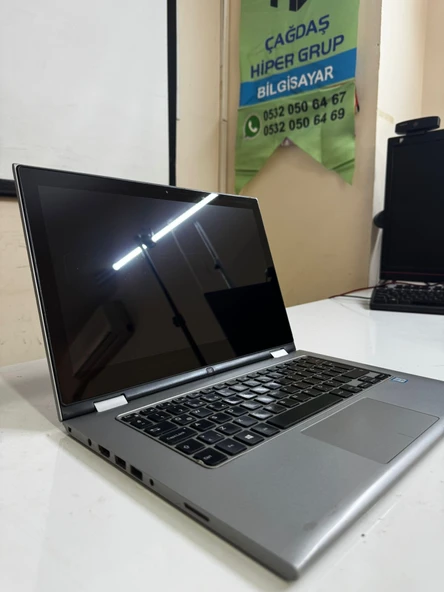 DELL İNSPİRON 13 7359 2 in 1 360 DERECE DOKUNMATİK TABLET / PC ÇİZİM KALEMİ HEDİYE İ7 7 nesil 8 GB RAM 128 GB SSD İNTEL GRAPHİCS SLİM NOTEBOOK - Resim 2