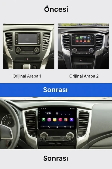 Mitsubishi Triton 2019-2023 Multimedya 4 GB RAM 32 GB Hafıza 8 Çekirdek Navigatör X-Premium Series - Resim 9