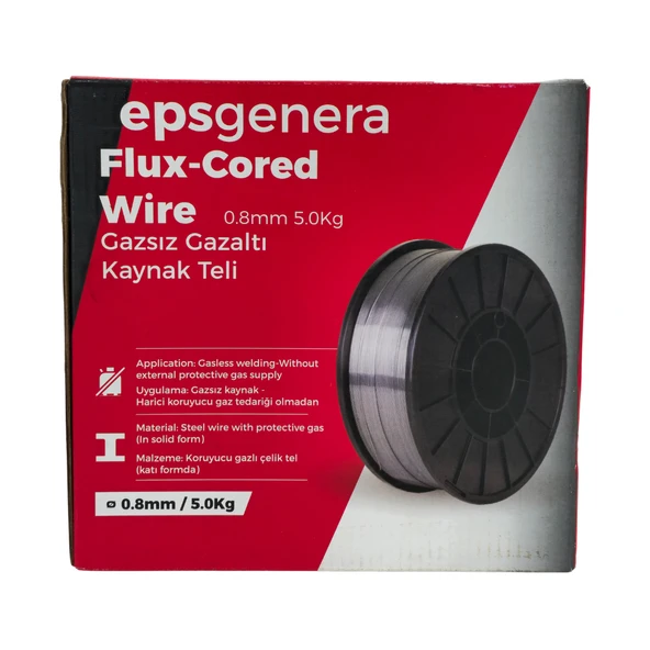 Eps Genera EPSK508 0.8mm/5kg Flux Gazsız Gazaltı Kaynak Teli - Resim 2