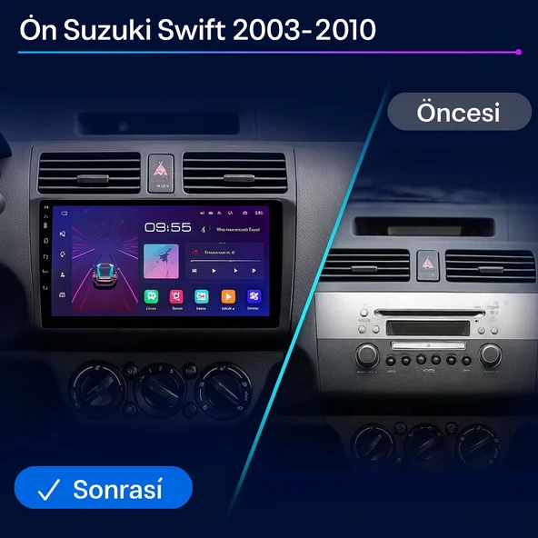 Suzuki Swift Multimedya 2003-2010 6 GB RAM 64 GB Hafıza 8 Çekirdek Navigatör Premium Series - Resim 9