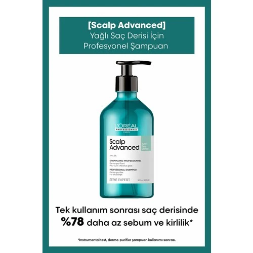 L'Oréal Professionnel Serie Expert Scalp Advanced Yağlanma Karşıtı Profesyonel Şampuan 500 ml