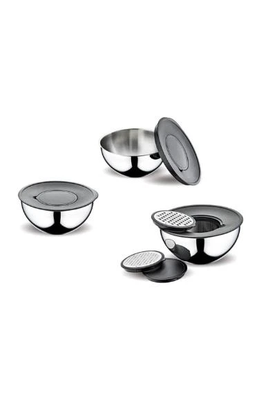 FMS Rendeli Çok Amaçlı Saklama Kabı Seti 16-20-24 cm