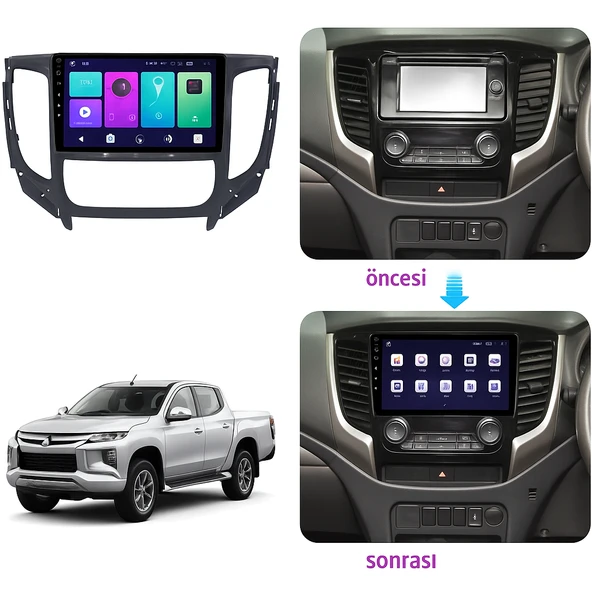 Mitsubishi L200 D.K 2015-2021 Multimedya 2 GB RAM 32 GB Hafıza 4 Çekirdek Necvox - Resim 9