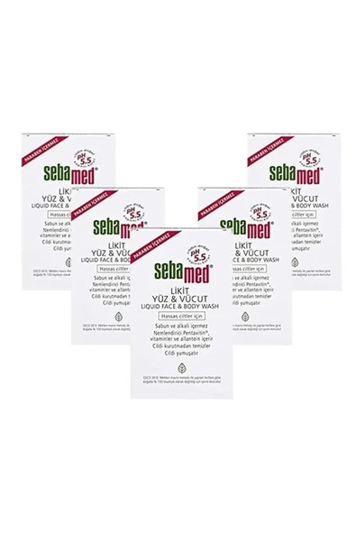 Sebamed Likid Yüz & Vücut Temizleyici Çanta Boyu 20 ml 5 Adet