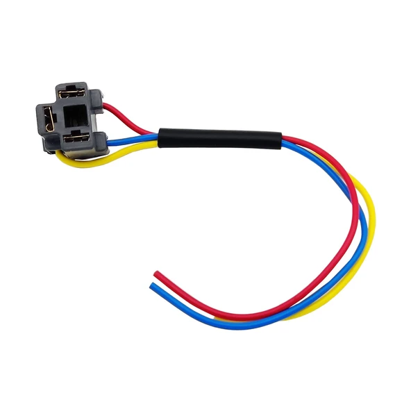 H4 Atom Far Fişi Ampul Soketi 1.5mm Lehimli Plastik 1 Adet
