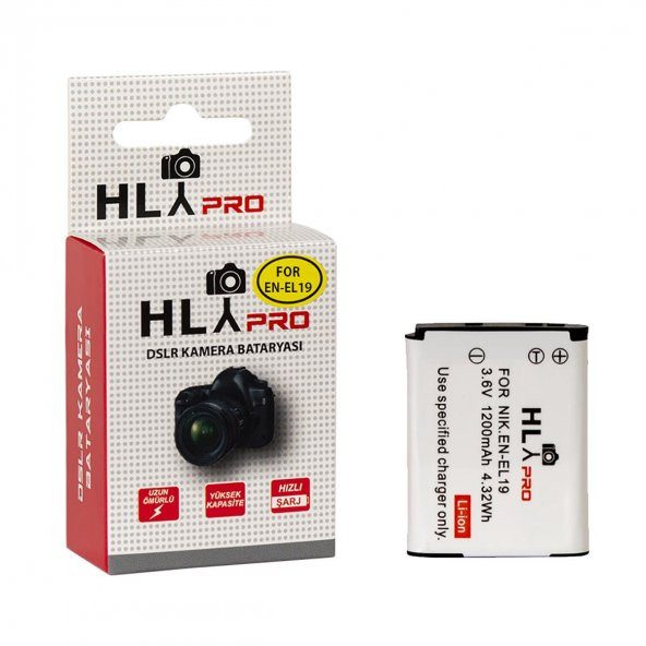 Hlypro Nikon S4300 için EN-EL19 Batarya