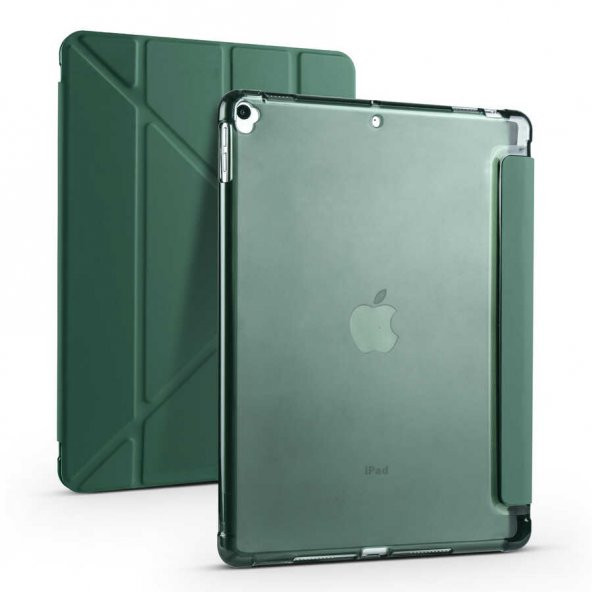 iPad 10.2 (8.Nesil) Kılıf Tri Folding Smart Kalem Standlı Kılıf