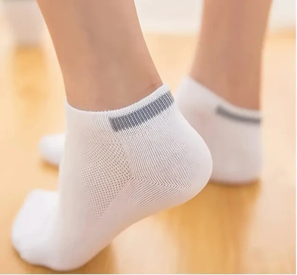 5 Çift Sevimli  Desenli Kadın/kız çorap dikişli ayak bileği düşük kesim genç Çorabı  36-40 - Resim 4