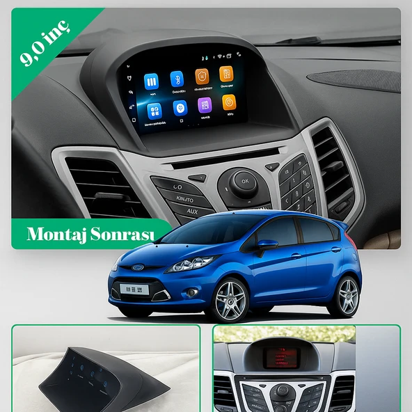 Ford Fiesta Gömme Multimedya 2013-2016 2 GB RAM 32 GB Hafıza 8 Çekirdek Navigatör - Resim 9
