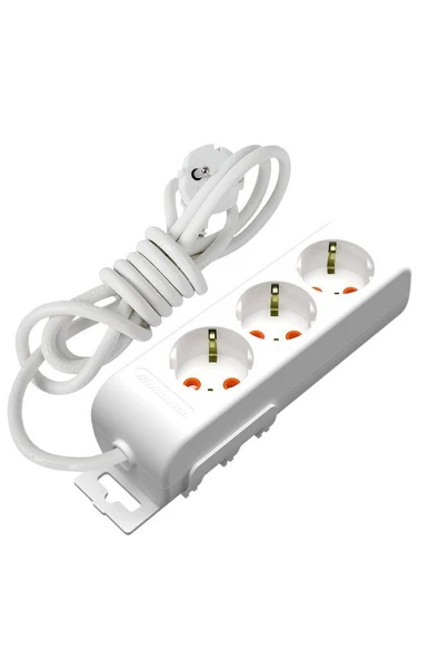 Mutlusan Ri-Tech 3 lü Çocuk Korumalı Grup Priz 1 Mt ürün görseli
