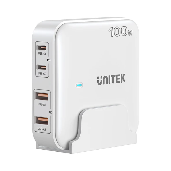 Unitek 100W Masaüstü GAN Şarjİstasyon Beyaz (P1229AWH)