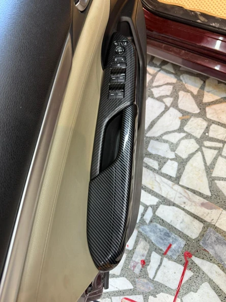 Honda Civic Fc5 Fk7 2017-2020 İç Kapı Kol Dayama Karbon Fiber Tam Set 4 ADET ÖN 4 ADET ARKA ürün görseli