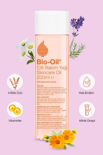 Bio-Oil Catlak Karsiti & Leke Karsiti Nemlendırıcı Cılt Bakım Yağı 200 ml & 125 ml - 2